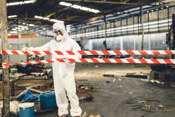 Professional Biohazard technician working in Buxton, NC